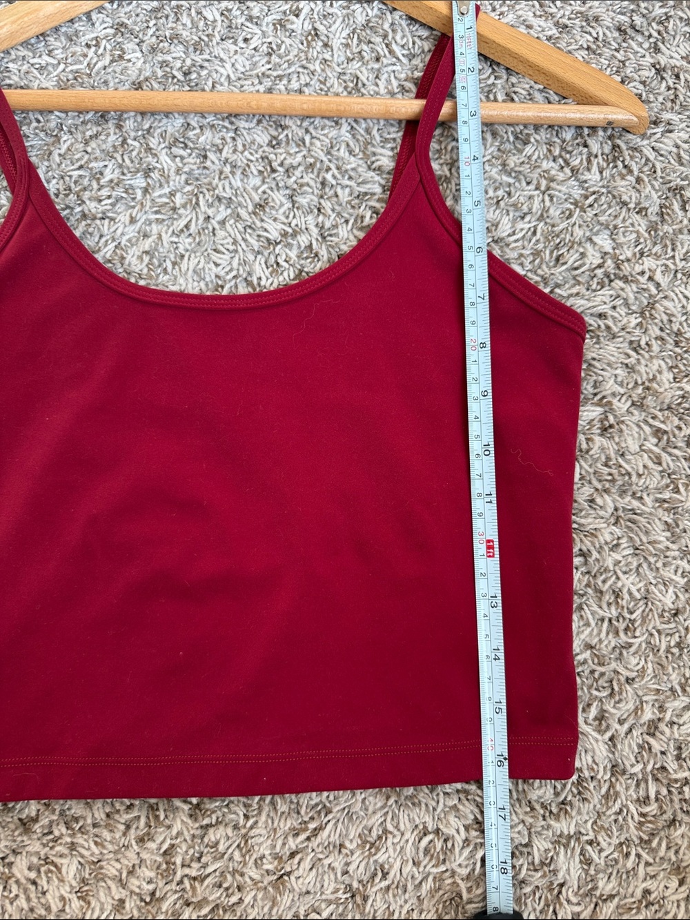 Lorna Jane Crop Top Work Out Tank Red size Medium - Picture 8 of 8
